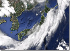 日食時の雲の様子（日本）